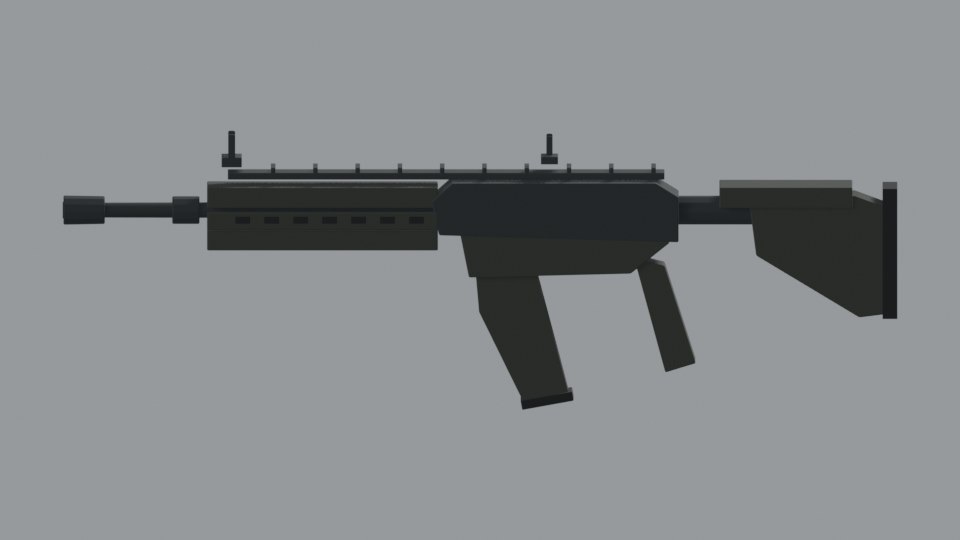 Carbine rendered in the regular art style
