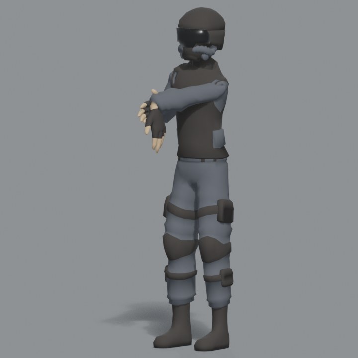 Operator rendered in the regular art style